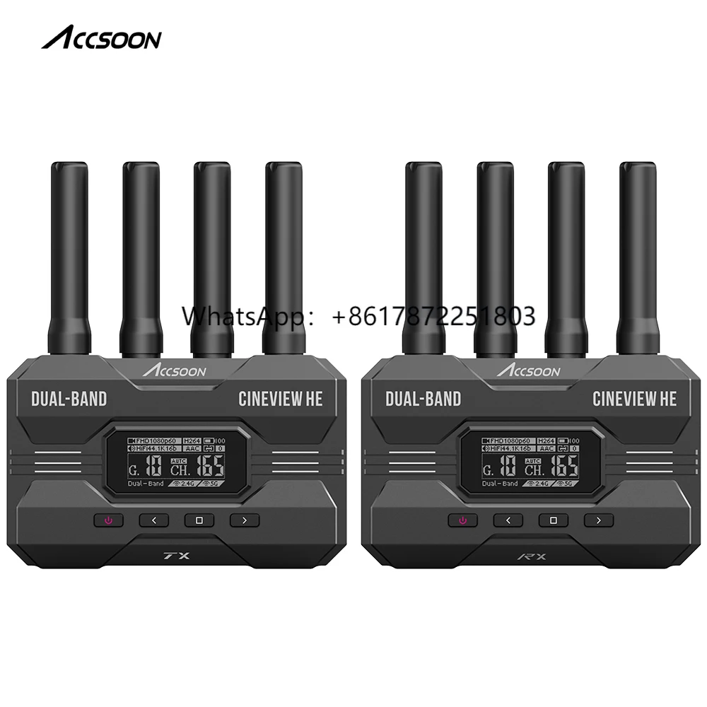 Accsoon CineView HE Kit Multi-Spectrum Wireless Video Transmission System Wireless Video Transmitter Photo Studio Accessories
Accsoon CineView HE Kit Multi-Spectrum Wireless Video Transmission System Wireless Video Transmitter Photo Studio Accessories