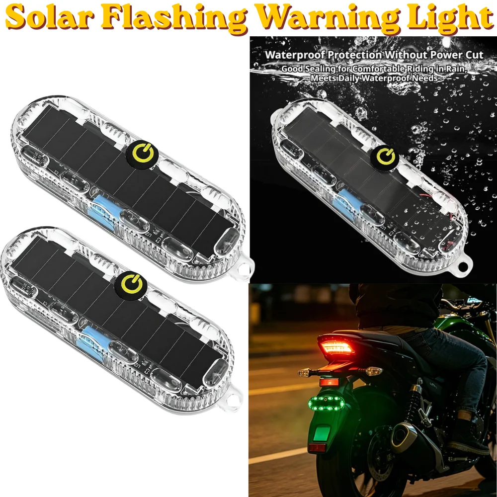 2/1Pcs Wireless LED Solar Strobe Light Waterproof Anti-collision Strobe Flash Signal Lamp Motorcycle Bicycle Night Safety
2/1Pcs Wireless LED Solar Strobe Light Waterproof Anti-collision Strobe Flash Signal Lamp Motorcycle Bicycle Night Safety
