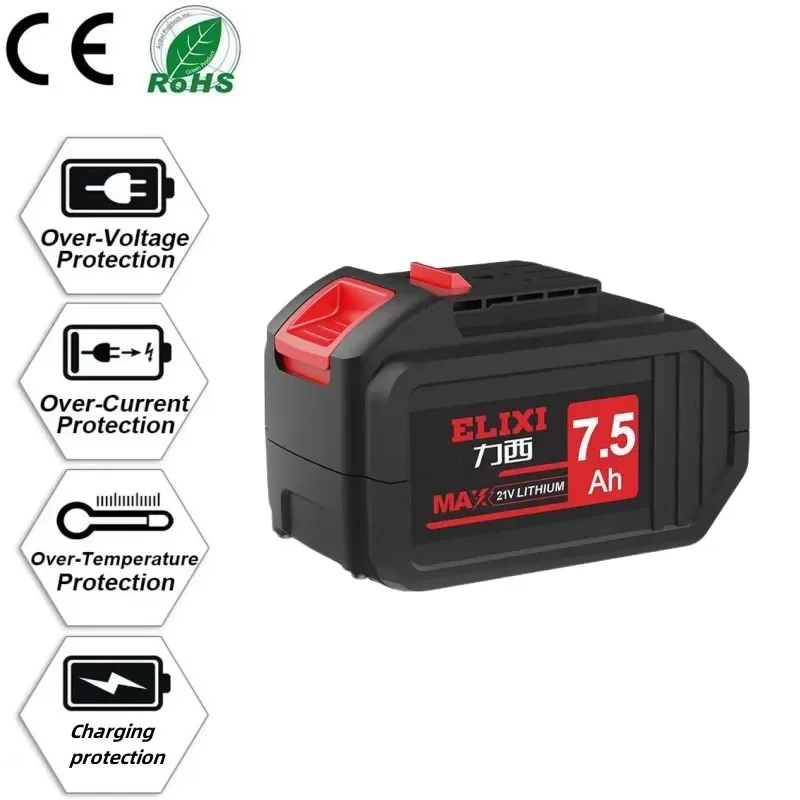 Original 2.5Ah 4Ah 7.5Ah for DELIXI 21V Battery Compatible Electric Hammer Electric Hand Drill Percussion Drill Cutting Machine
Original 2.5Ah 4Ah 7.5Ah for DELIXI 21V Battery Compatible Electric Hammer Electric Hand Drill Percussion Drill Cutting Machine