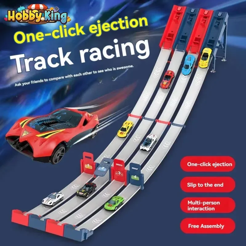 Kid Track Car Children's Toy Multi-Player Competitive Alloy Ejection Rail Car Racing Track Toy for Boy Children Educational Gift
Kid Track Car Children's Toy Multi-Player Competitive Alloy Ejection Rail Car Racing Track Toy for Boy Children Educational Gift