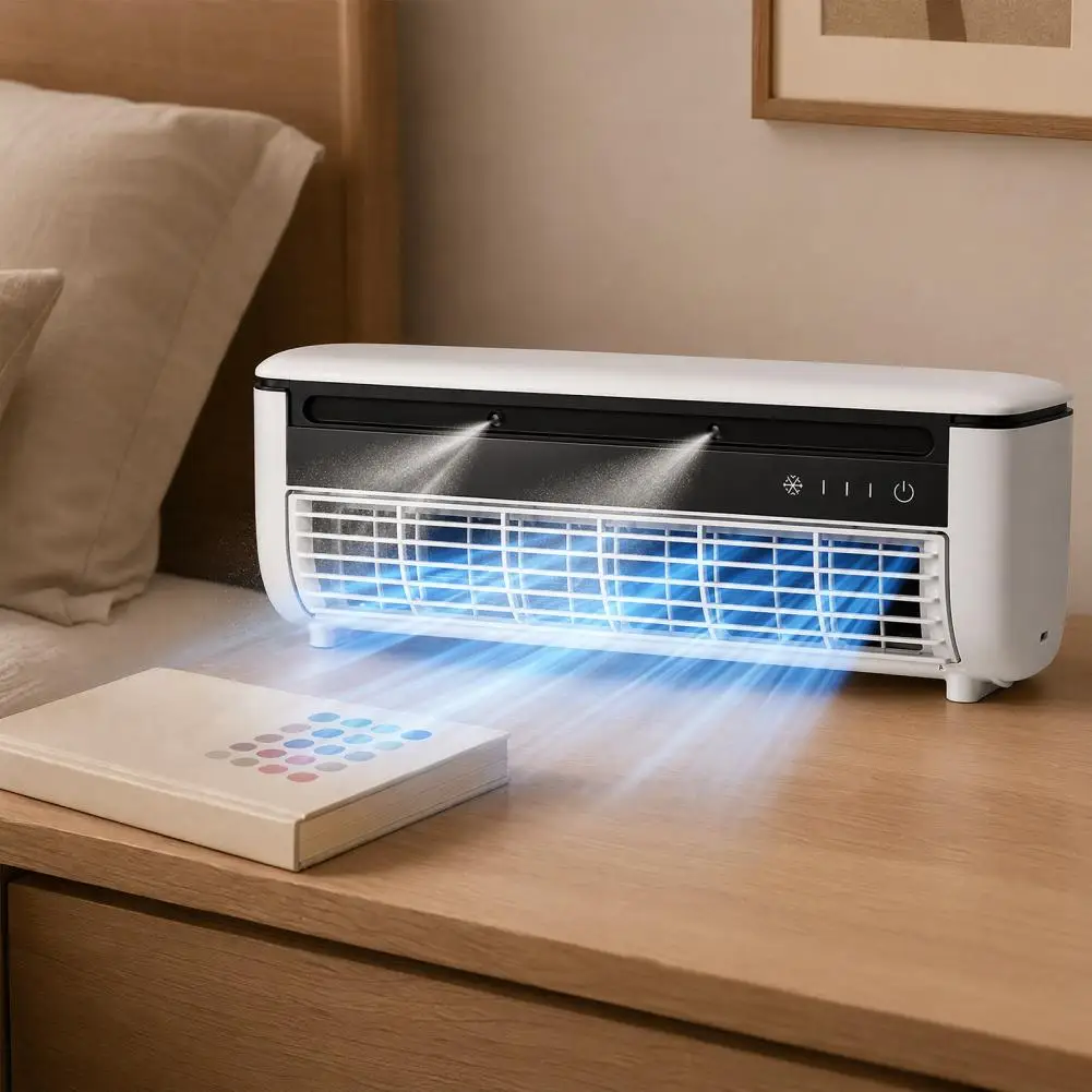 Portable Mini Split Air Conditioner Fan, Adjustable Speeds Energy Saving Misting Cooling Fan, Quiet Wall Mount Desk Fan for Home
Portable Mini Split Air Conditioner Fan, Adjustable Speeds Energy Saving Misting Cooling Fan, Quiet Wall Mount Desk Fan for Home