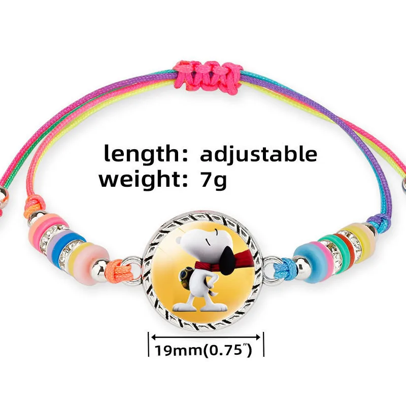 New 1Pcs Snoopy Handmade Bohemian Bracelet – Soft Clay Beads & Braided Cord, Thoughtful Gift for Fans.
New 1Pcs Snoopy Handmade Bohemian Bracelet – Soft Clay Beads & Braided Cord, Thoughtful Gift for Fans.