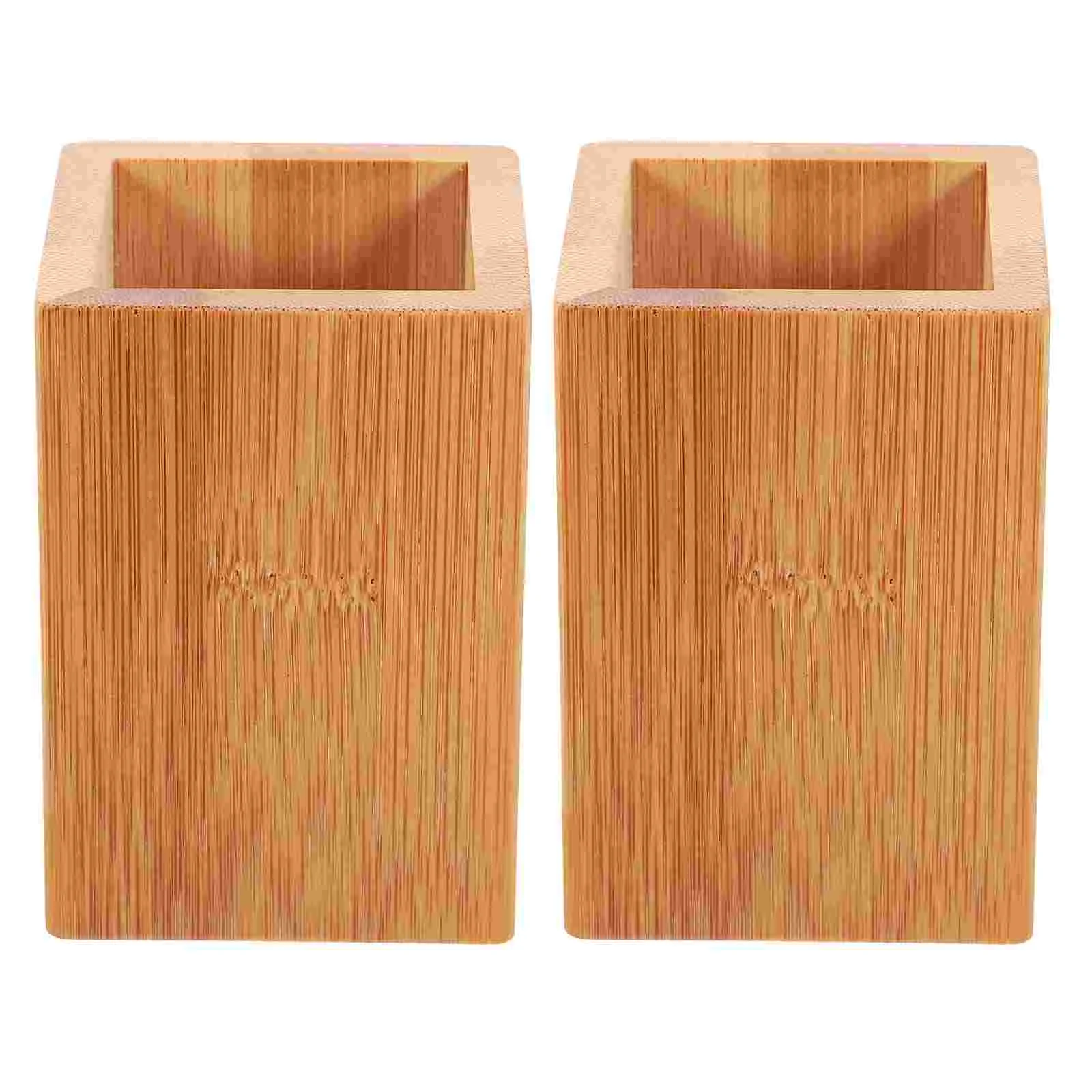 2 Pcs Pen Holders Desk Cup Bucket Pencil Wooden Makeup Brush Tabletop Container Office
2 Pcs Pen Holders Desk Cup Bucket Pencil Wooden Makeup Brush Tabletop Container Office