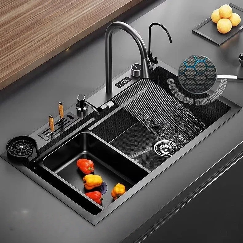 Thickened Kiten Sink Digital Display Whale Flying Rain Sink Single Waterfall Nano Honeycomb Wash Basin Dishwasher Pool
Thickened Kiten Sink Digital Display Whale Flying Rain Sink Single Waterfall Nano Honeycomb Wash Basin Dishwasher Pool