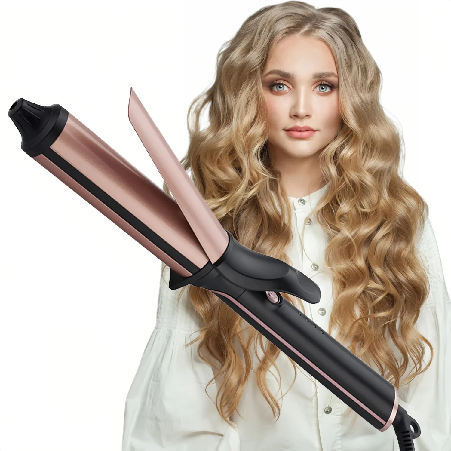 32mm Hair Curling Iron Pro Ceramic Tourmaline Curl Wand Barrel Curly Iron Hair Curler Rollers Styling Tool
32mm Hair Curling Iron Pro Ceramic Tourmaline Curl Wand Barrel Curly Iron Hair Curler Rollers Styling Tool