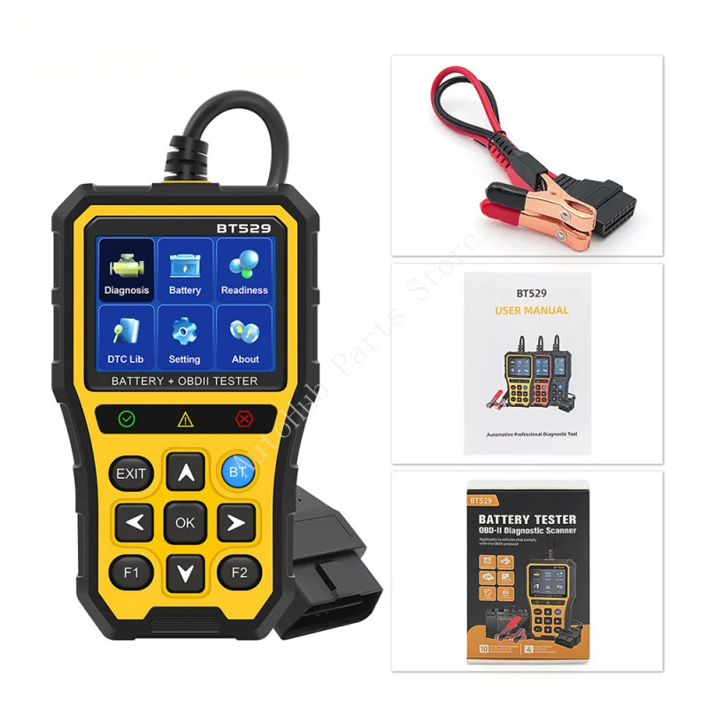 Профессиональный Bluetooth-сканер OBD2 BT529 – высокоточный тестер автомобильных аккумуляторов и монитор состояния для всех типов транспортных средств
Профессиональный Bluetooth-сканер OBD2 BT529 – высокоточный тестер автомобильных аккумуляторов и монитор состояния для всех типов транспортных средств