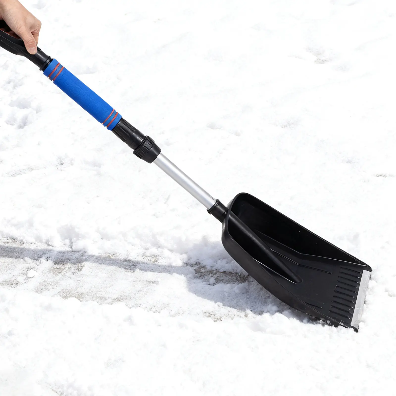 Detachable Telescopic Snow Shovel - Adjustable Extendable Alloy Ice Scraper with Ergonomic Blue Eva Grip for Suv Truck Driveway
Detachable Telescopic Snow Shovel - Adjustable Extendable Alloy Ice Scraper with Ergonomic Blue Eva Grip for Suv Truck Driveway