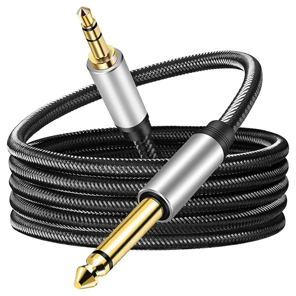 3.5mm To Guitar Audio Cable Male to Male Plated Durable Guitar Mixer 1/8 To 1/4 Stereo Cable Compatible
3.5mm To Guitar Audio Cable Male to Male Plated Durable Guitar Mixer 1/8 To 1/4 Stereo Cable Compatible