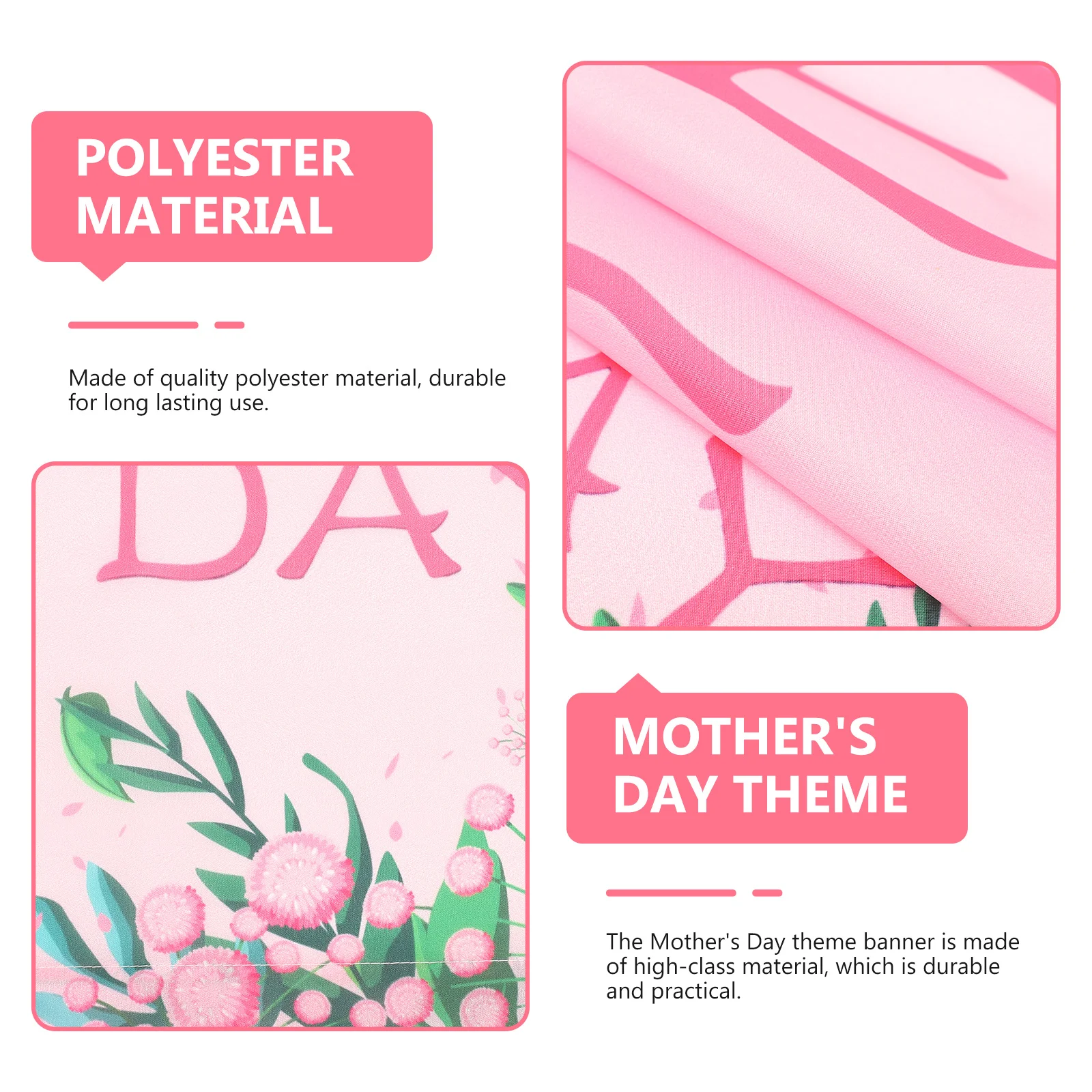 1 Pair Mother's Day Banner Front Door Porch Hanging Sign Wear-Resistant Polyester Party Decoration Garden Wall Banner
1 Pair Mother's Day Banner Front Door Porch Hanging Sign Wear-Resistant Polyester Party Decoration Garden Wall Banner