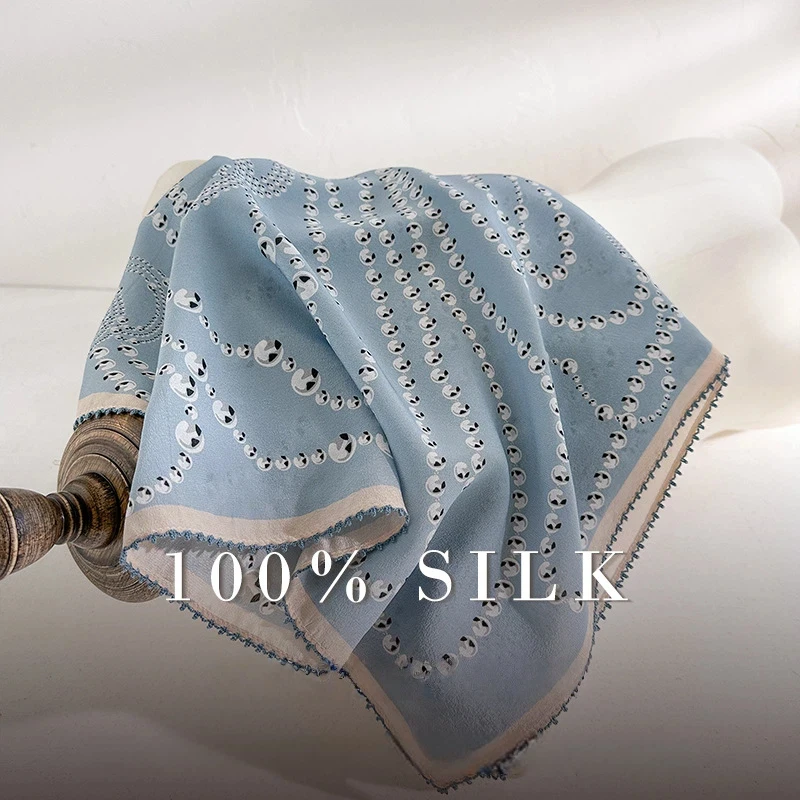 2026 Women's silk scarf Korean fashion elegant blue necklace pattern neck scarf handkerchiefs luxury brands neckerchief
2026 Women's silk scarf Korean fashion elegant blue necklace pattern neck scarf handkerchiefs luxury brands neckerchief