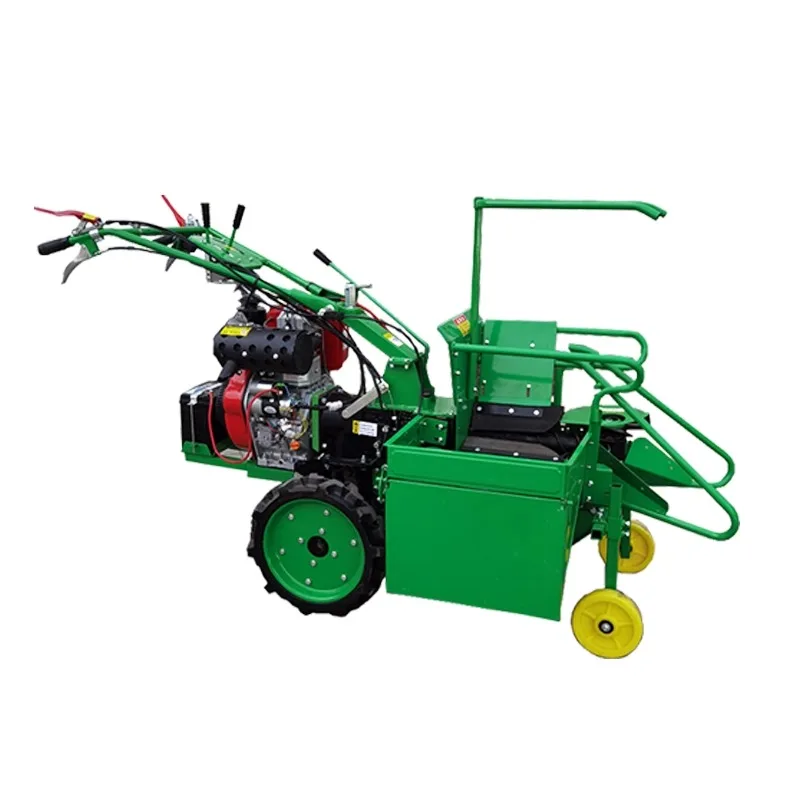 Small household corn harvester hand-held fully automatic self-propelled single-row integrated harvester diesel high horsepower
Small household corn harvester hand-held fully automatic self-propelled single-row integrated harvester diesel high horsepower