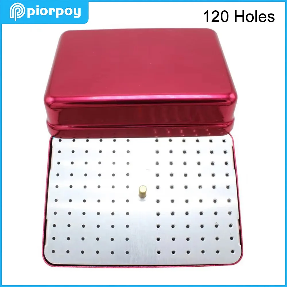 PIORPOY High Speed Needle Box 120 Hole Dental Sterilization Box Autoclave Endo Case Diamond Bur Holder Organizer for Burs Tools
PIORPOY High Speed Needle Box 120 Hole Dental Sterilization Box Autoclave Endo Case Diamond Bur Holder Organizer for Burs Tools
