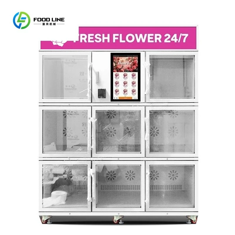FOODLINE Customized Energy Saving Flower Vending Machine Refrigerated Low Power for Mall and Business
FOODLINE Customized Energy Saving Flower Vending Machine Refrigerated Low Power for Mall and Business