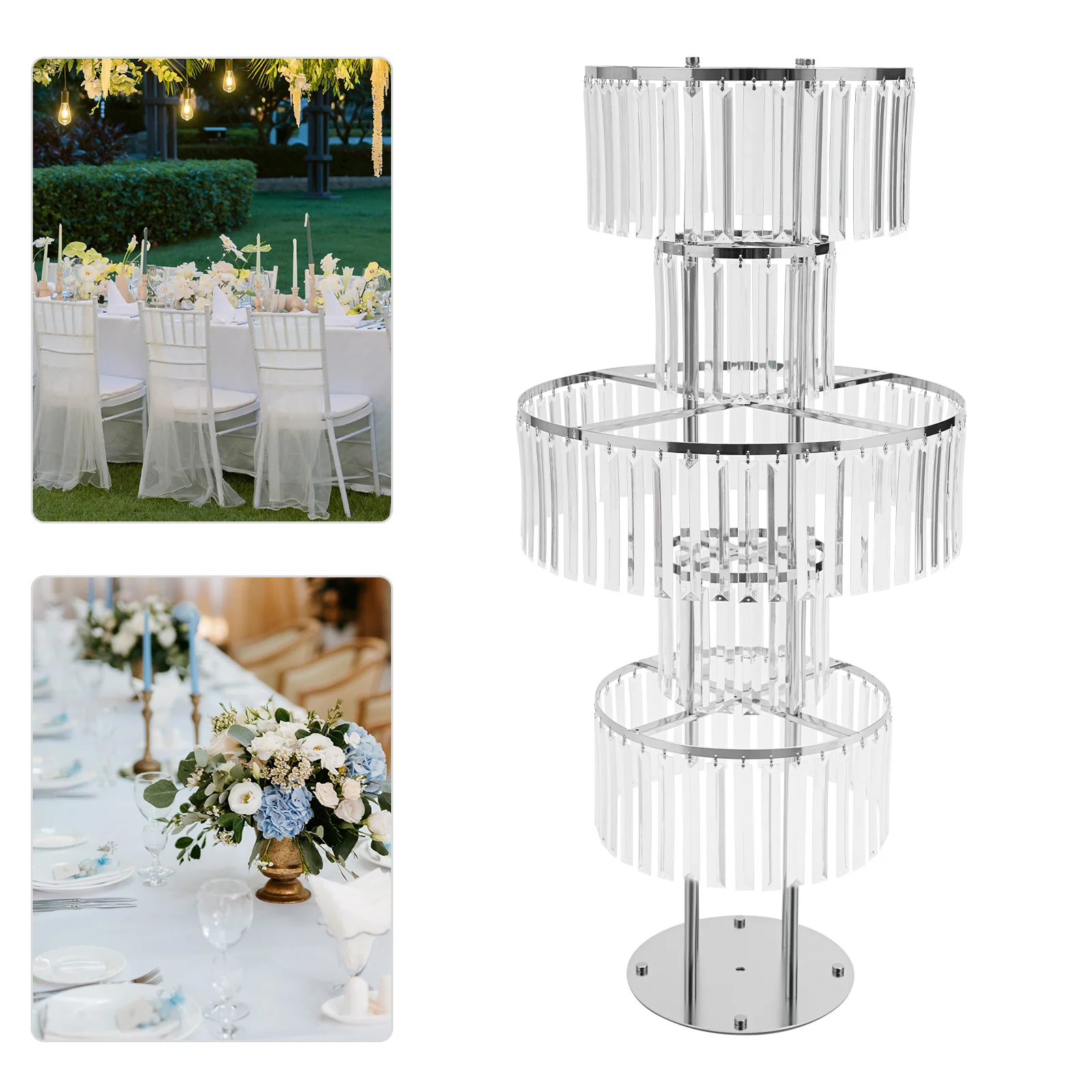 5 Tiers Silver Stable Assembly Elegant Flowers Stand Party Weddings Flower Stand Multifunctional with Mounting Holes
5 Tiers Silver Stable Assembly Elegant Flowers Stand Party Weddings Flower Stand Multifunctional with Mounting Holes