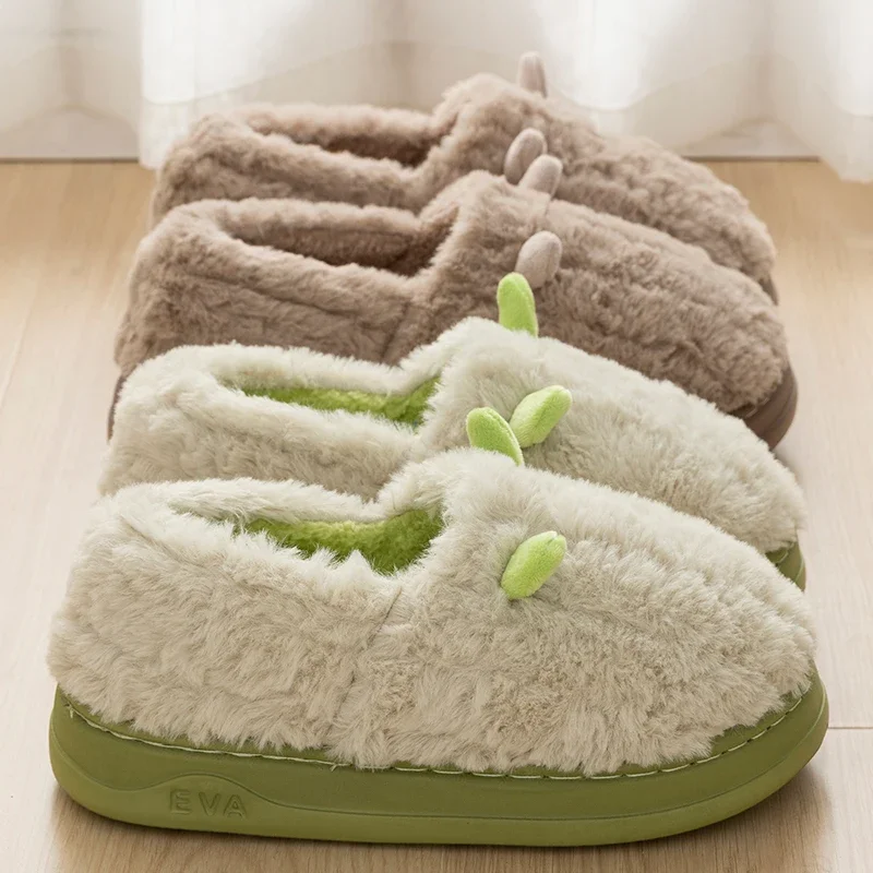 Women's Winter Warm Soft Plush House Slippers Cute Fluffy Faux Rabbit Fur Cotton Shoes Woman Thick Sole Non Slip Indoor Slippers
Women's Winter Warm Soft Plush House Slippers Cute Fluffy Faux Rabbit Fur Cotton Shoes Woman Thick Sole Non Slip Indoor Slippers