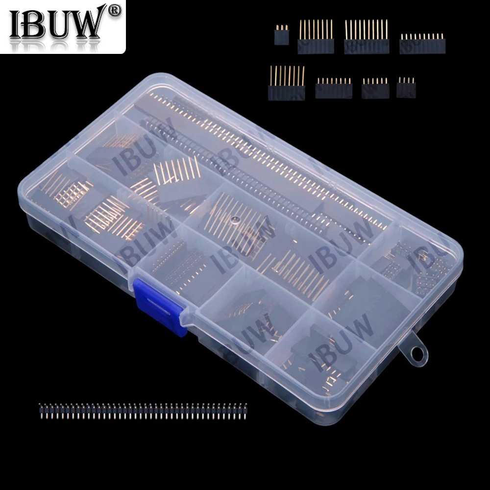 112PCS male female pin headers 2.54mm bent pins PCB board combination kit single and double row female pin headers straight 2.54
112PCS male female pin headers 2.54mm bent pins PCB board combination kit single and double row female pin headers straight 2.54