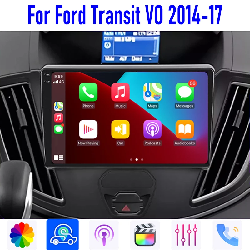 9" For Ford Transit VO 2014-2017 Head Unit Car Radio Wireless Carplay Apple Android Auto 4-64GB WIFI BT Reversing Image Camera
9" For Ford Transit VO 2014-2017 Head Unit Car Radio Wireless Carplay Apple Android Auto 4-64GB WIFI BT Reversing Image Camera