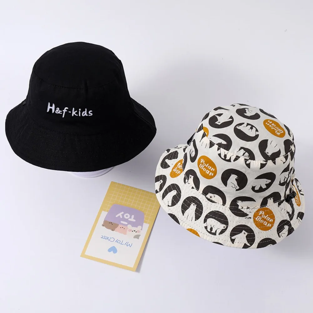 Korean Style Double Sided Kid Sunhat Cotton Breathable Baby Shading Hat Anti-UV Letter Embroidery Children's Fisherman Hat Girls
Korean Style Double Sided Kid Sunhat Cotton Breathable Baby Shading Hat Anti-UV Letter Embroidery Children's Fisherman Hat Girls