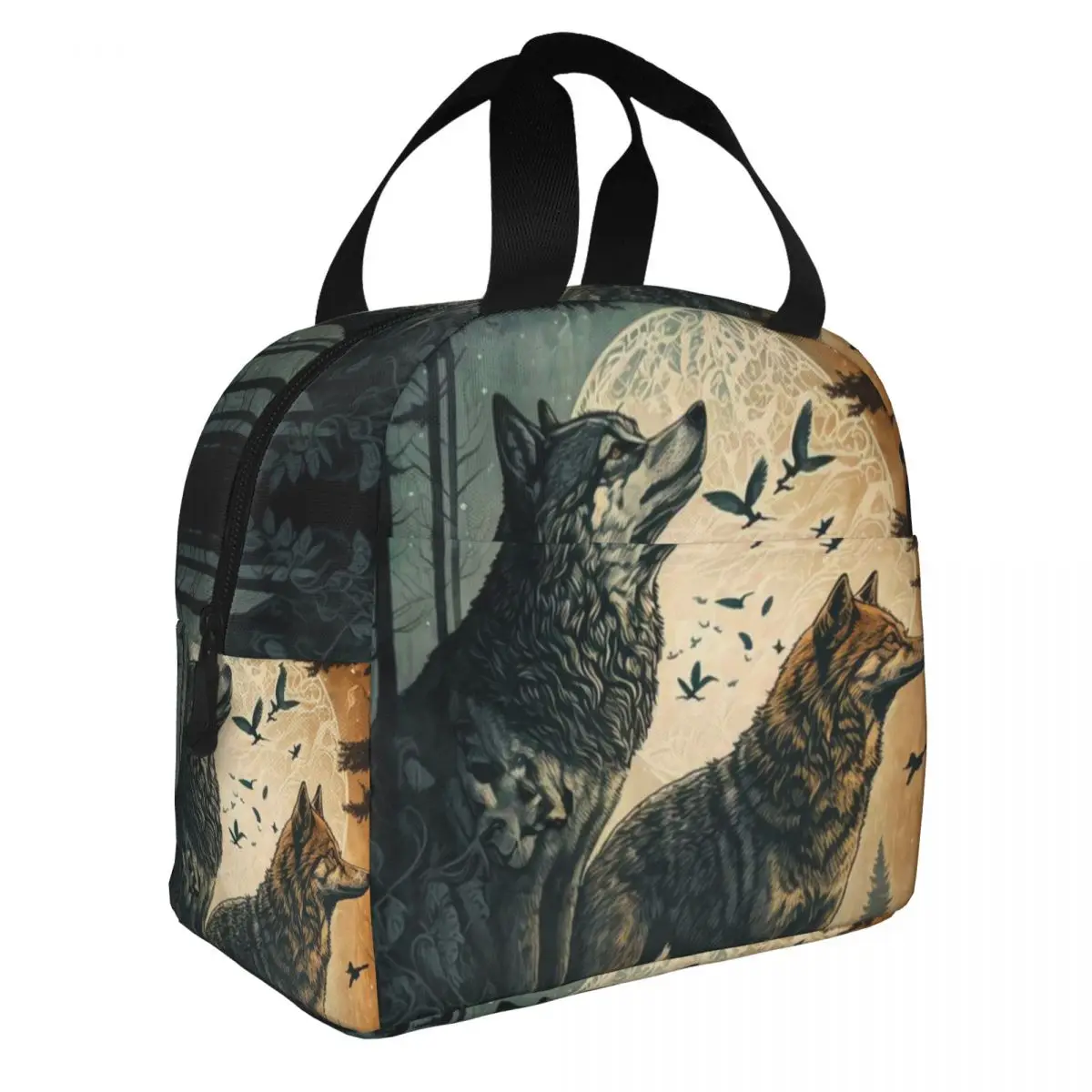 Geri And Freki Lunch Bento Bags Portable Aluminum Foil thickened Thermal Cloth Lunch Bag for Women Men Boy
Geri And Freki Lunch Bento Bags Portable Aluminum Foil thickened Thermal Cloth Lunch Bag for Women Men Boy
