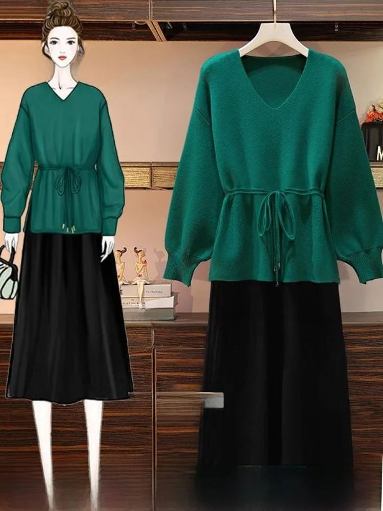 Вязаный свитер для похудения Dr, комплект из двух предметов для женщин, V-Ne Long Sve, полиэстер, осенний ансамбль Faion, удаленная бирка
Вязаный свитер для похудения Dr, комплект из двух предметов для женщин, V-Ne Long Sve, полиэстер, осенний ансамбль Faion, удаленная бирка