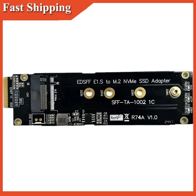 AB97-Pcie X4 5.0 Nvme Extension Riser Card M.2 SSD To EDSFF 4C+ E1.S Adapter For M.2 NGFF Key M (2230) 22Mm X 80Mm Nvme Card
AB97-Pcie X4 5.0 Nvme Extension Riser Card M.2 SSD To EDSFF 4C+ E1.S Adapter For M.2 NGFF Key M (2230) 22Mm X 80Mm Nvme Card