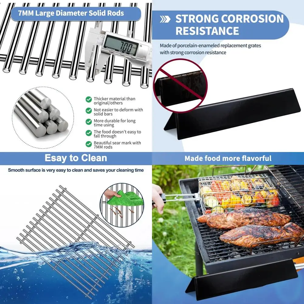 Запасные части для грилей Spirit серии 300: решетки для приготовления пищи и решетки для ароматизаторов
Запасные части для грилей Spirit серии 300: решетки для приготовления пищи и решетки для ароматизаторов