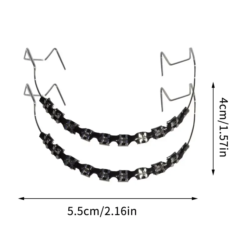 1pair Fashionable Tooth Decoration Set with Metal Chain - Upgraded Dental Model Kit for Upper/Lower Matching, Daily Party Wear
1pair Fashionable Tooth Decoration Set with Metal Chain - Upgraded Dental Model Kit for Upper/Lower Matching, Daily Party Wear