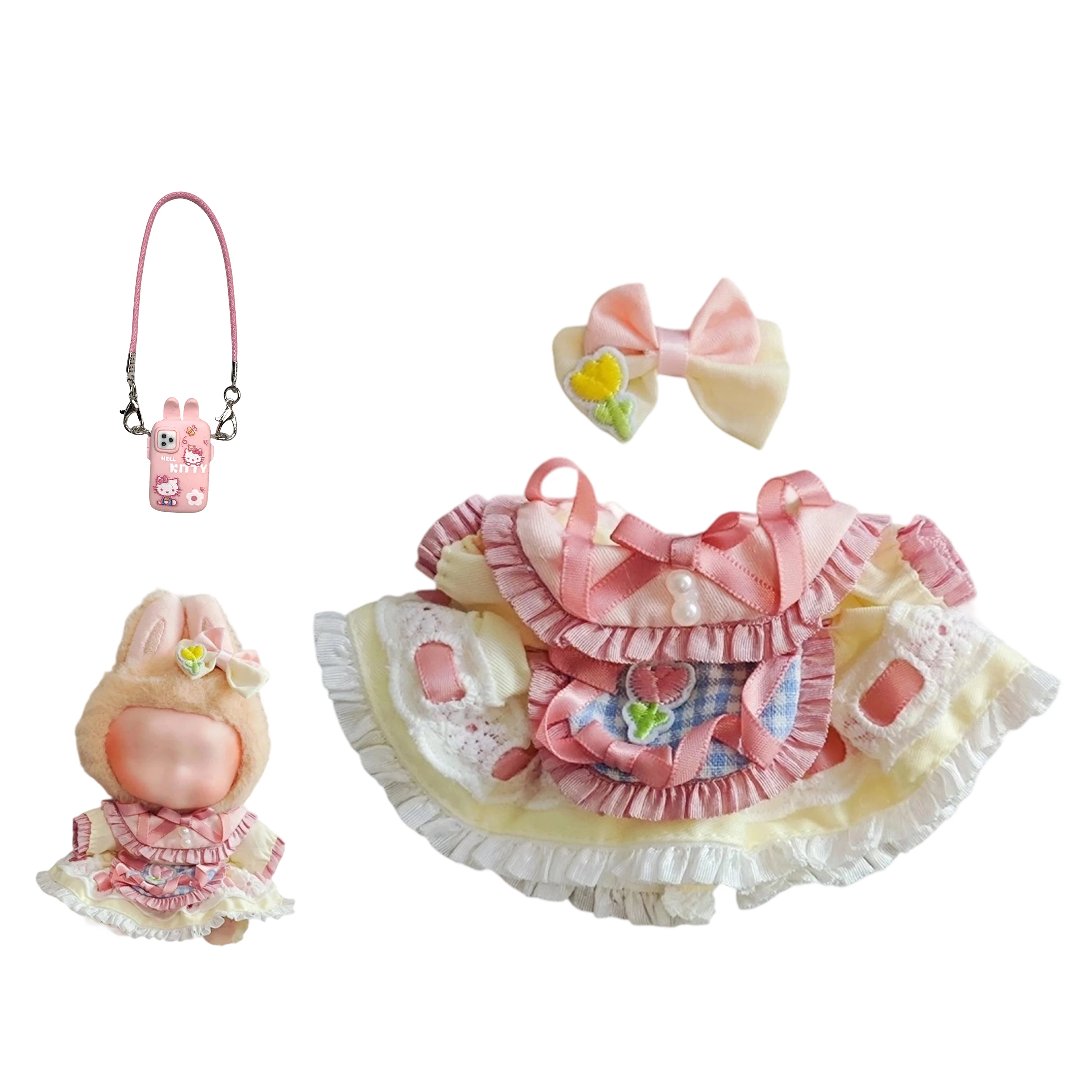 17cm clothes For Labubu baby series doll clothes Macaron for Modern style of labubu outfit
17cm clothes For Labubu baby series doll clothes Macaron for Modern style of labubu outfit