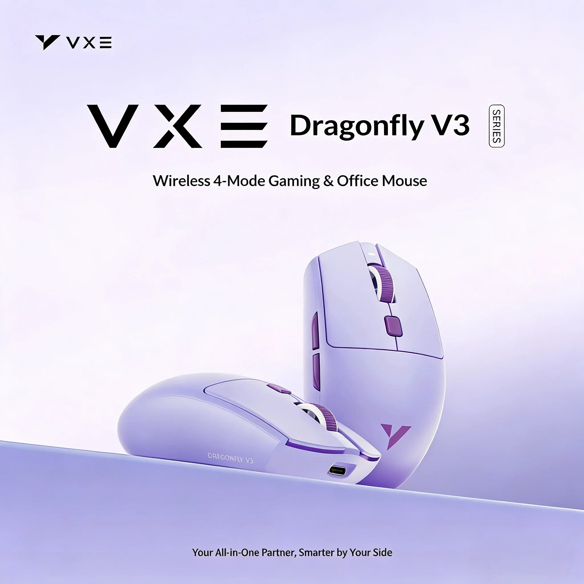 ATK VXE Dragonfly V3 Pro 4-Mode Wireless Gaming Mouse PAW3395SE Lightweight Long Battery Life Ergonomic Mouse for PC Laptop
ATK VXE Dragonfly V3 Pro 4-Mode Wireless Gaming Mouse PAW3395SE Lightweight Long Battery Life Ergonomic Mouse for PC Laptop