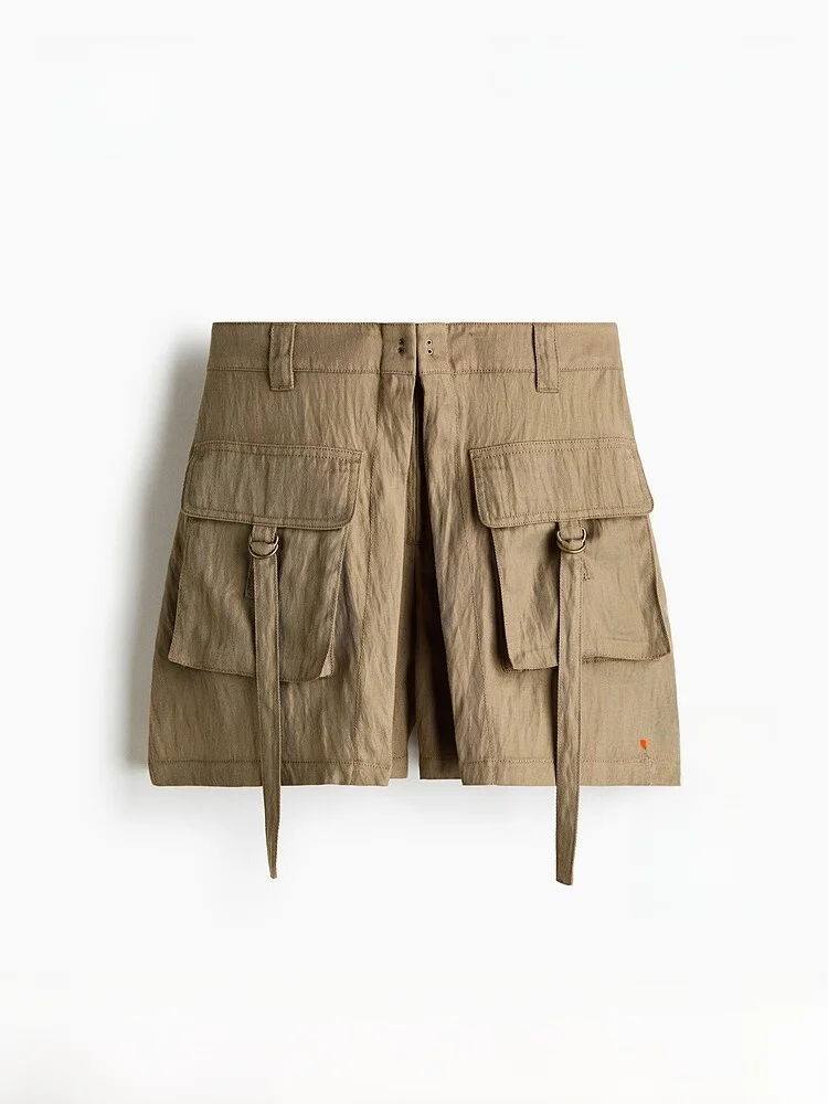 H&M Women's Summer New Style Casual High Waist Workwear Shorts Mixed Fiber Blend Lenzing Lyocell Nylon Straight Leg Trousers
H&M Women's Summer New Style Casual High Waist Workwear Shorts Mixed Fiber Blend Lenzing Lyocell Nylon Straight Leg Trousers