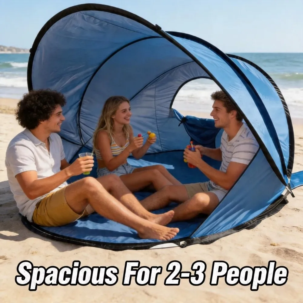 Portable Waterproof Pop-Up Beach Tent Folding Compact Camping Tent Lightweight Sun Protection Beach Sun Shelter for 2-3 People
Portable Waterproof Pop-Up Beach Tent Folding Compact Camping Tent Lightweight Sun Protection Beach Sun Shelter for 2-3 People