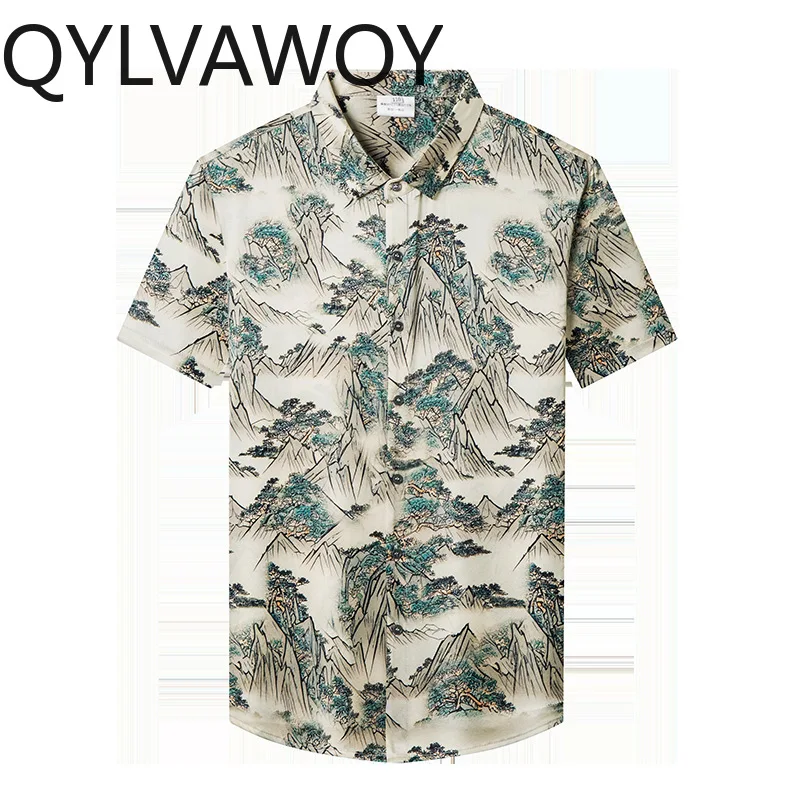 QYLVAWOY Summer Floral Shirt 92.5% Mulberry Silk Men's Shirts Short Sleeve Shirts for Man Business Tops Man Clothing High-end
QYLVAWOY Summer Floral Shirt 92.5% Mulberry Silk Men's Shirts Short Sleeve Shirts for Man Business Tops Man Clothing High-end