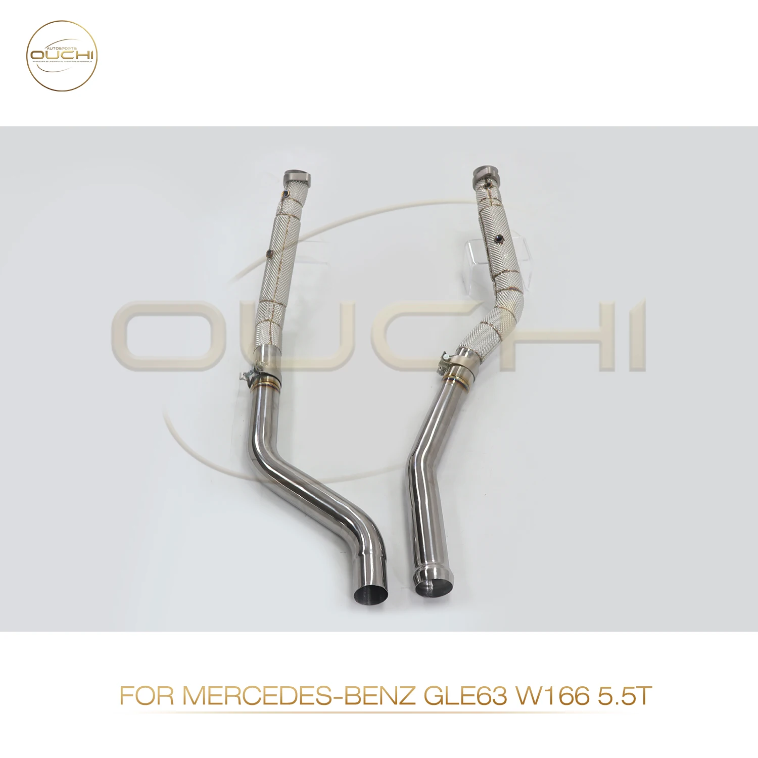High Performance Downpipe For Mercedes Benz GLE63 W166 5.5T OUCHI Stainless Steel Heat Shield Car Exhaust Customization
High Performance Downpipe For Mercedes Benz GLE63 W166 5.5T OUCHI Stainless Steel Heat Shield Car Exhaust Customization