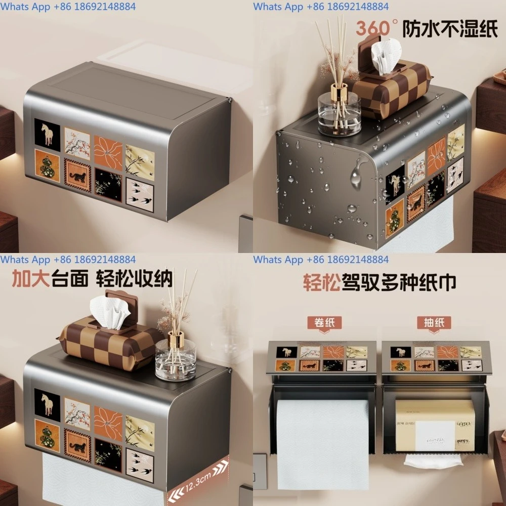 Wall Mount Toilet Tissue Paper Holder Bathroom Storage Rack for Toilet Paper and Mobile Phone
Wall Mount Toilet Tissue Paper Holder Bathroom Storage Rack for Toilet Paper and Mobile Phone