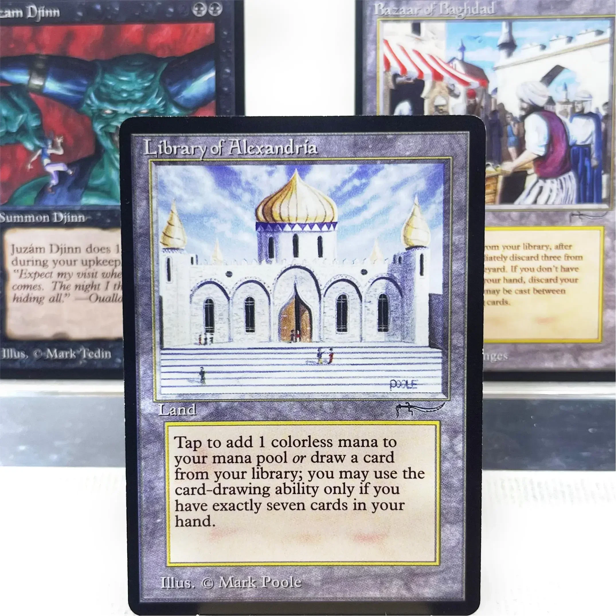 ARN Normal3 01 Tcg cards proxy magic the Bazaar of Baghdad Library of Alexandri Juzam Djinn Diamond Valley gather
ARN Normal3 01 Tcg cards proxy magic the Bazaar of Baghdad Library of Alexandri Juzam Djinn Diamond Valley gather