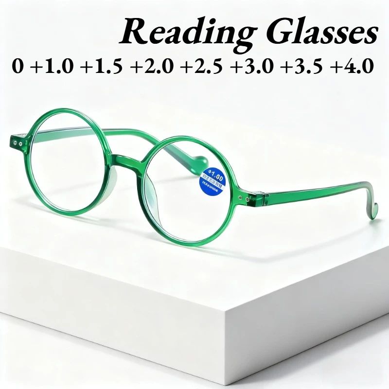 New Round Anti-Blue Light Reading Glasses Retro High-Definition Presbyopia Glasses for Seniors Diopters 0 To +4.0
New Round Anti-Blue Light Reading Glasses Retro High-Definition Presbyopia Glasses for Seniors Diopters 0 To +4.0