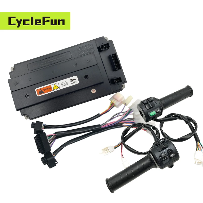 VOTOL EM150S Brushless DC Motor Controller EM-150 with T08 Throttle For Electric Motorcycle Off-Road Dirt Bike
VOTOL EM150S Brushless DC Motor Controller EM-150 with T08 Throttle For Electric Motorcycle Off-Road Dirt Bike