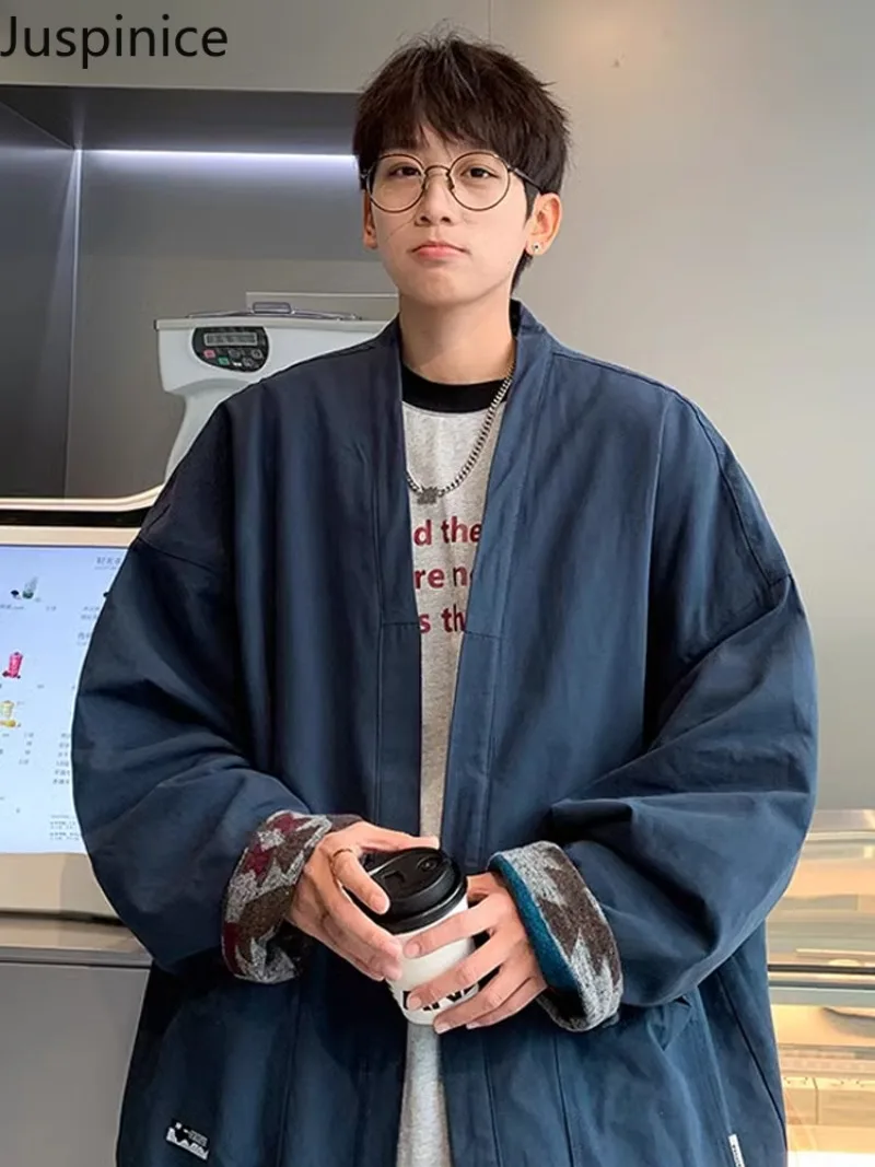 juspinice New Chinese style design with a double-sided Taoist robe jacket for men autumn and winter oversized jacket
juspinice New Chinese style design with a double-sided Taoist robe jacket for men autumn and winter oversized jacket