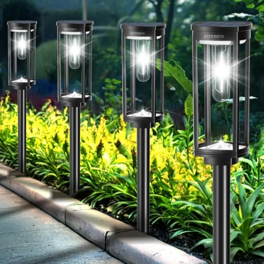 Solar Path Lights Outdoor 8 Pack, Bright Solar Pathway Lights Outside Waterproof, Solar Powered Landscape Lights for Walkway Dr
Solar Path Lights Outdoor 8 Pack, Bright Solar Pathway Lights Outside Waterproof, Solar Powered Landscape Lights for Walkway Dr