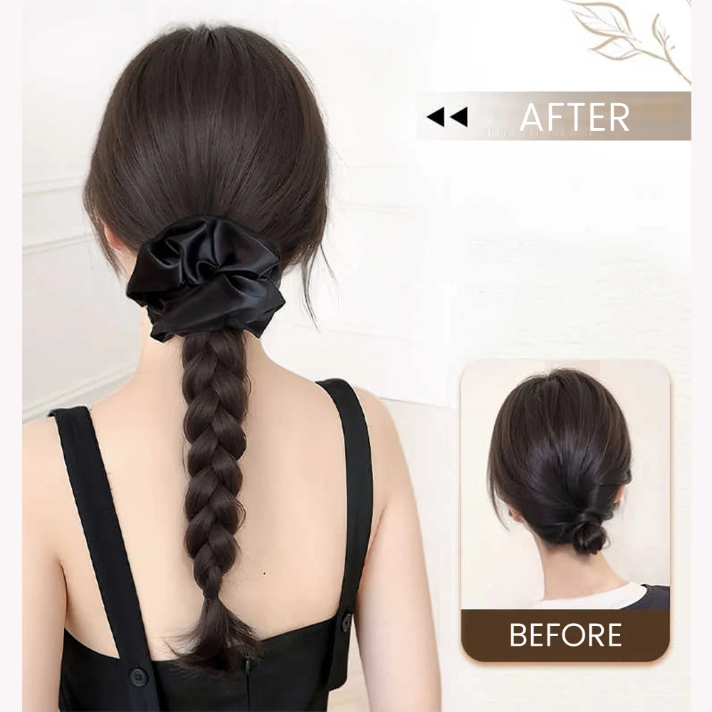 Synthetic Natural Dark Brown Updo Chignon Extension Heat Resistant French Braided Low Bun Claw Clip Hairpiece 3 Tooth Clip Women
Synthetic Natural Dark Brown Updo Chignon Extension Heat Resistant French Braided Low Bun Claw Clip Hairpiece 3 Tooth Clip Women