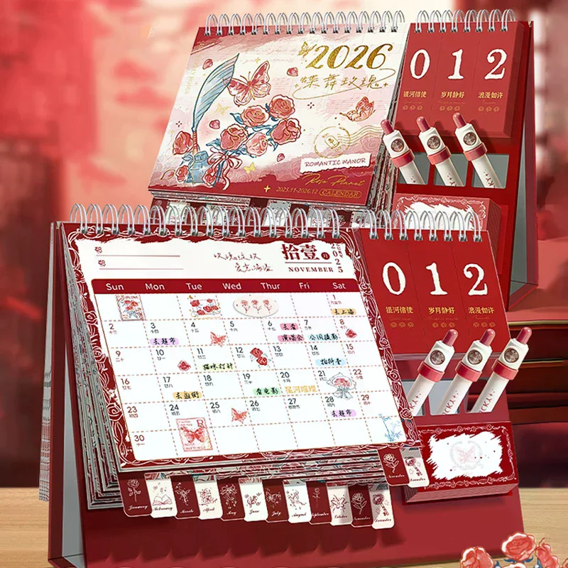 2026 New Desk Calendar Multi-functional Desktop Calendar Creative Holiday Countdown Notebook Daily Schedule Planner
2026 New Desk Calendar Multi-functional Desktop Calendar Creative Holiday Countdown Notebook Daily Schedule Planner