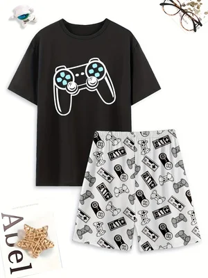 Game controller pajama set, comfortable summer homewear
Game controller pajama set, comfortable summer homewear