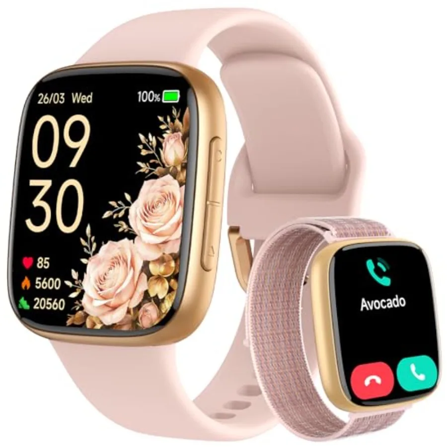 Smart Watch for Women, Answer/Make Call, 1.85" AMOLED Always-On Screen Smartwatch for iPhone and Android, 3ATM Waterproof Fitne
Smart Watch for Women, Answer/Make Call, 1.85" AMOLED Always-On Screen Smartwatch for iPhone and Android, 3ATM Waterproof Fitne