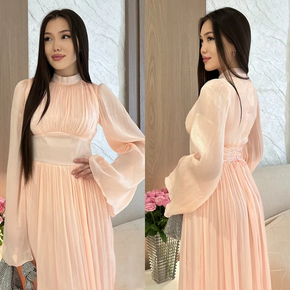 Customized Classic Chiffon Vestido De Noche Modern High Neck Full Sleeves Homecoming Dresses Fashion Long Party Gown For Women
Customized Classic Chiffon Vestido De Noche Modern High Neck Full Sleeves Homecoming Dresses Fashion Long Party Gown For Women