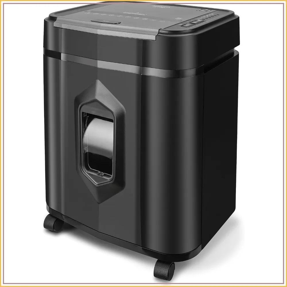 120-Sheet Auto Feed High-Security Micro-Cut Paper Shredder, 60 Minutes, P-5
120-Sheet Auto Feed High-Security Micro-Cut Paper Shredder, 60 Minutes, P-5