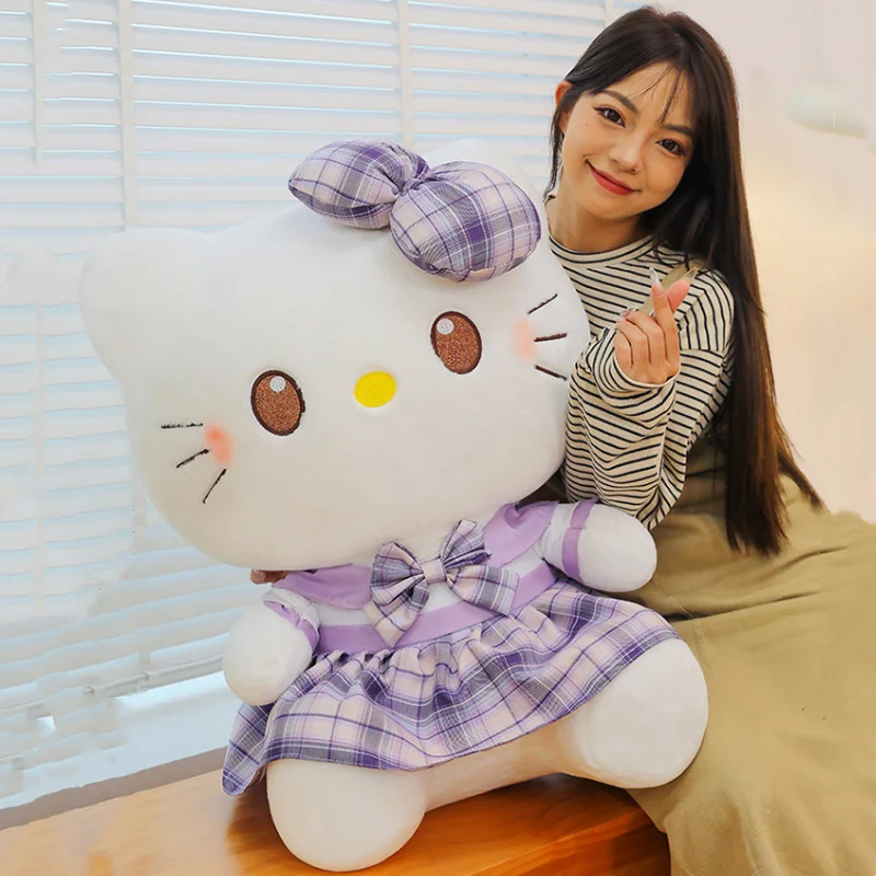 50 см Большой размер Sanrio Мягкое Животное кавайная Милая клетчатая юбка JK HelloKitty плюшевые куклы Детский праздничный подарок
50 см Большой размер Sanrio Мягкое Животное кавайная Милая клетчатая юбка JK HelloKitty плюшевые куклы Детский праздничный подарок