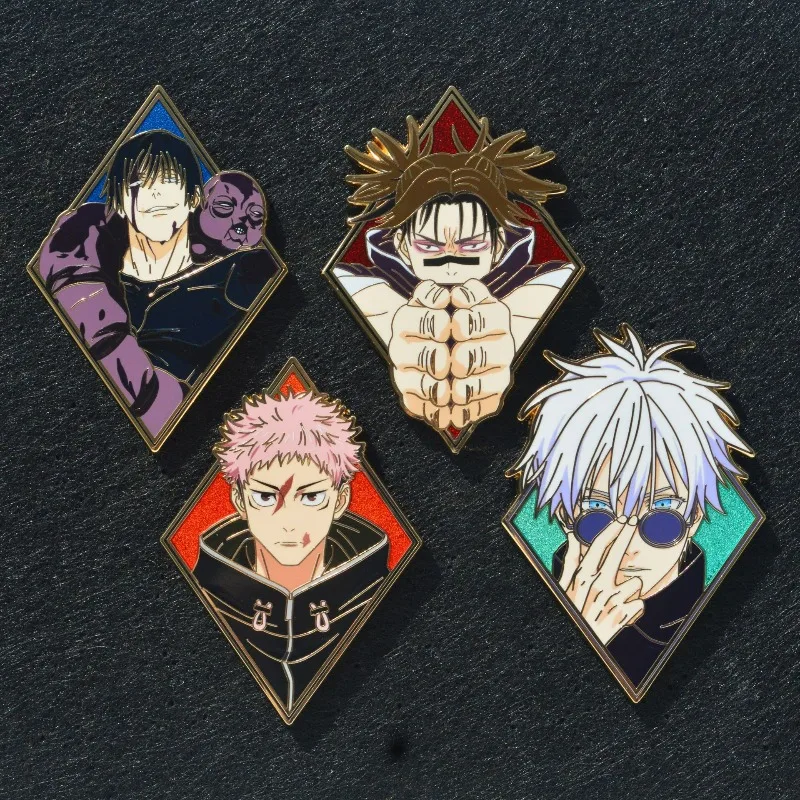 Hot Anime Jujutsu Kaisen Enamel Pin Set Gojo Satoru Choso Fushiguro Toji Itadori Yuji Metal Brooch Collectible Cosplay Fashion
Hot Anime Jujutsu Kaisen Enamel Pin Set Gojo Satoru Choso Fushiguro Toji Itadori Yuji Metal Brooch Collectible Cosplay Fashion