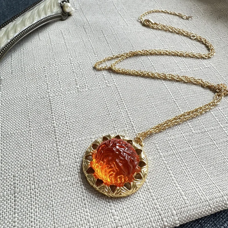 YEEVAA Vintage Lucite Orange Shape Pendant Necklace Sweater Chain Dainty Jewelry Gift for Women
YEEVAA Vintage Lucite Orange Shape Pendant Necklace Sweater Chain Dainty Jewelry Gift for Women