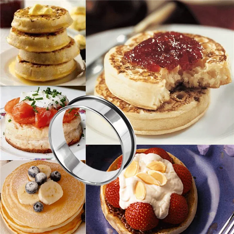 3.15 Inch Muffin Rings Crumpet Rings, 16Pcs Stainless Steel Muffin Rings Molds Double Rolled Tart Rings Round Tart Ring-ABQU
3.15 Inch Muffin Rings Crumpet Rings, 16Pcs Stainless Steel Muffin Rings Molds Double Rolled Tart Rings Round Tart Ring-ABQU