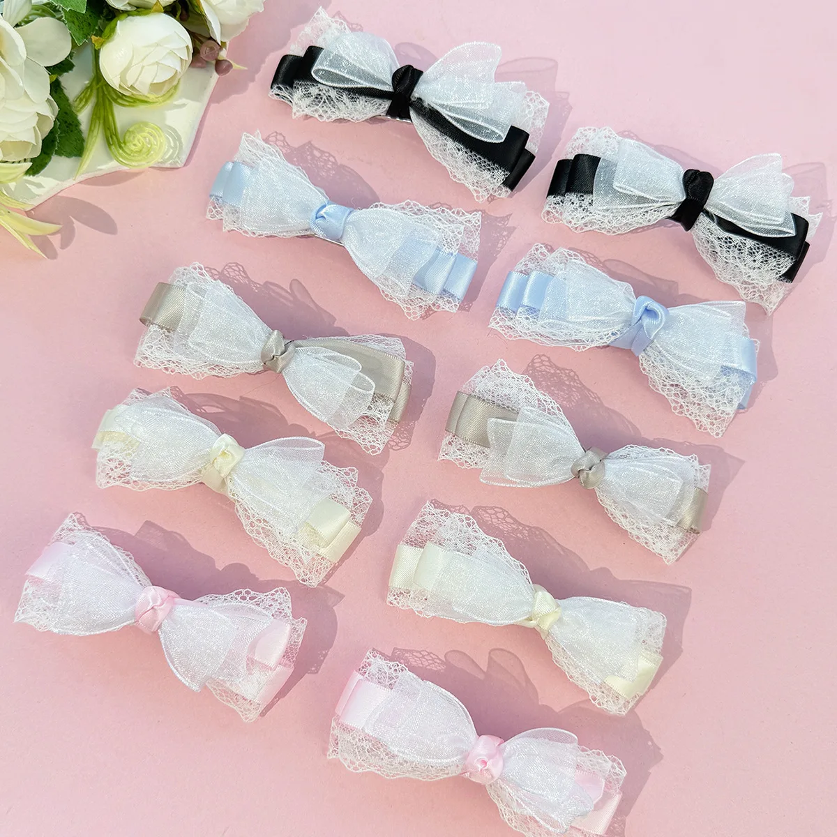 36pc Sweet Korean-Style Princess Lolita Lace Bow Hairpin Adorable Side Clip Hair Accessory for Teenage Girls And Women Headwear
36pc Sweet Korean-Style Princess Lolita Lace Bow Hairpin Adorable Side Clip Hair Accessory for Teenage Girls And Women Headwear